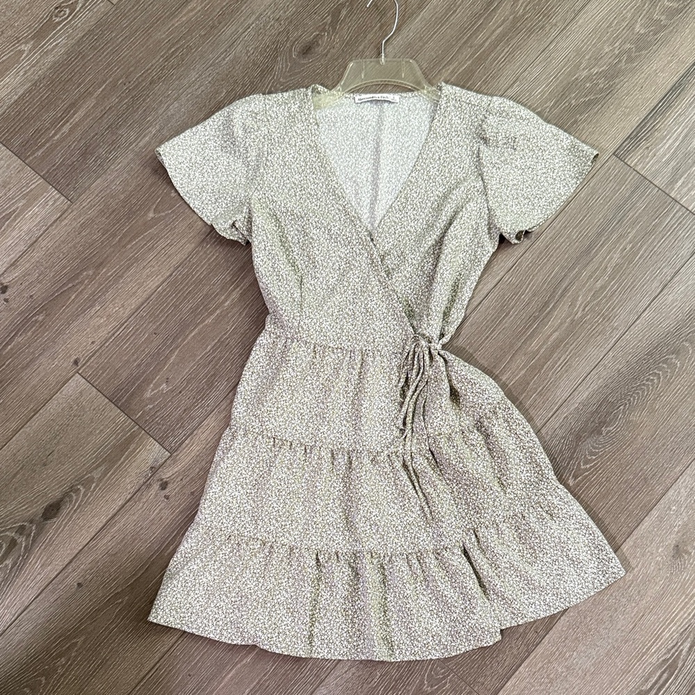 Abercrombie & Fitch Green Floral Mini Dress
